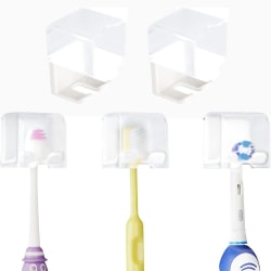 5st Väggmonterad tandborsthållare Tandborstförvaring white