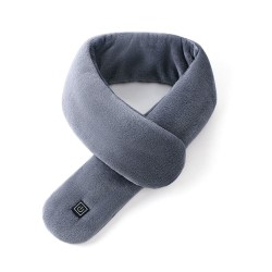 El-opvarmet tørklæde El-varme halsomslag GRÅ Grey
