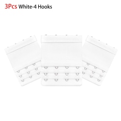 BH-förlängningskrok bysthållare VIT 4 HAKER (3ST) white 4 Hooks (3Pcs)