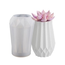 Facet Vase Silikone Form Blomsterpotte Form 03 03 03