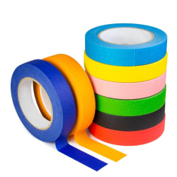 10 pakke Farget maskeringstape Malere Tape Drafting Tape