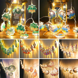 10LED Ramadan Dekoration LED String Light EID Mubarak Lantern