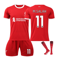 2023-2024 Liverpool Home Kids Football Shirt Kit nr. 11 Salah 28