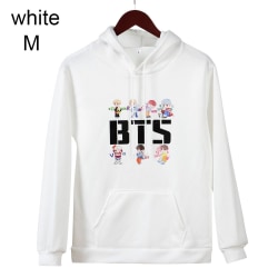BTS Hoodies Hösttröjor VIT M white M
