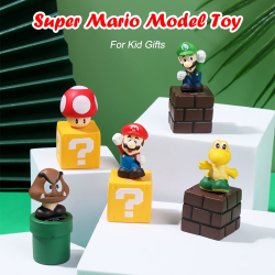5 st/ set Super Mario Creative Decoration Actionfigurer