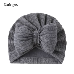Baby Hat Turban Hat MØRKE GRÅ dark grey