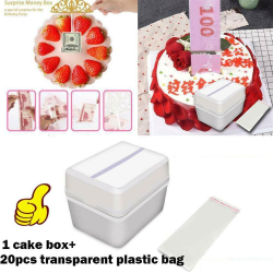 Cake ATM Surprise Money Box Cake Topper förvaringslådor