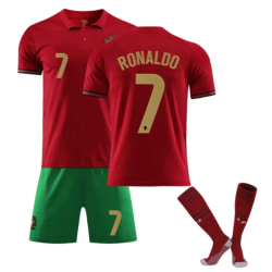 Portugal hemma och borta nr 7 Cristiano Ronaldo set hemma nr 7 8-9Y