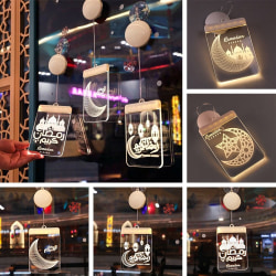 Ramadan Mubarak och Eid Mubarak Decorations Led Light