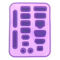 färg silikon dammplugg cover plugg laptop dammtät USB port H Purple