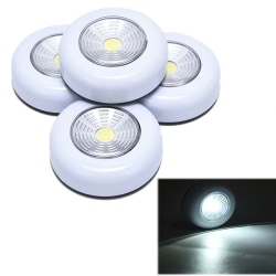 1PC COB Rörelsesensor LED Night Light Closet Bedroom Touch Cont White