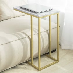 SoBuy Sivupöydän päätypöytä Kahvi-teepöytä FBT87-G 	Gold W48 x D30 x H61cm
