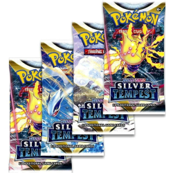 Pokemon Sword & Shield Silver Tempest Booster 4-pack