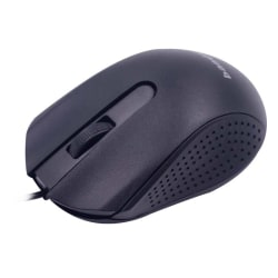 1 st trådbunden mus, 3 nycklar bärbar ergonomisk mus, optisk mus för bärbar dator (svart)