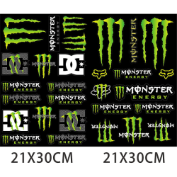Racing Motorcykel Monster Energy Sticker Hjelm Decal