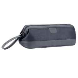 Förvaringsväska med dragkedja kompatibel med Dyson Portable Makeup Resväska mörkgrå
