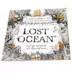 Lost Ocean Ritning Målarbok Graffitiböcker Vuxenmålning Barn Ny