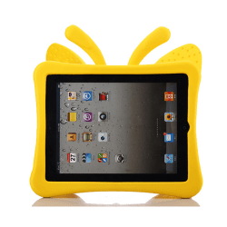 Fjärilsformat barnfodral till iPad 2/3/4, gul gul
