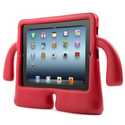 Barnfodral till iPad 2/3/4, röd röd
