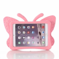 Fjärilsformat barnfodral till iPad Mini 1/2/3/4/5, ljusrosa rosa