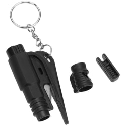 2-i-1 Säkerhetsverktyg för bilen, hammare/knivblad, svart