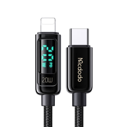 McDodo CA-881 USB-C-Lightning-kabel, LED-display, QC4.0,5A,1.2m