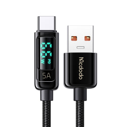 McDodo CA-869 USB-C kabel med LED-display, QC4.0, 5A, 1.2m
