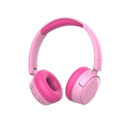 Vikbara trådlösa barnhörlurar, Bluetooth, 3.5mm rosa