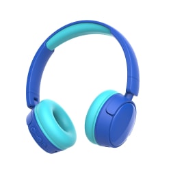 Vikbara trådlösa barnhörlurar, Bluetooth, 3.5mm, blå blå