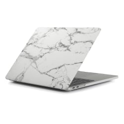 Marmorerat skal till MacBook Pro 15.4" (A1707), grå Silver/Grå