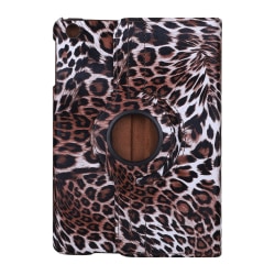 Leopard Läderfodral med roterbart ställ, iPad Mini 2/3, brun brun