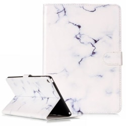 Läderfodral med kortplats, iPad Air, marmor vit