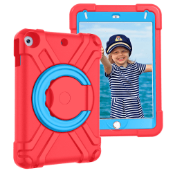 Barnfodral med roterbart ställ, iPad Mini 4, röd/blå
