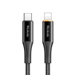 McDodo CA-996 USB-C till Lightning-kabel, PD,QC, 3A, 1.8m, svart