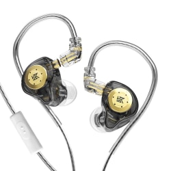 KZ trådbundna in-ear-hörlurar 3,5 mm ergonomiska hörlurar Black