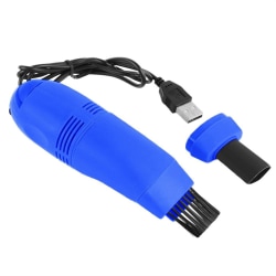 USB driven tangentbordsrengöringsmaskin Bänkskiva sovrumsdammsugare Dark Blue