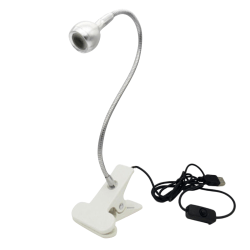 LED-bordsljusklämma Lampa Flexibel bokläsning USB klämma på as the picture