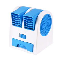 USB Luftkonditionering Bärbar Personlig Kylfläkt Dubbel blue