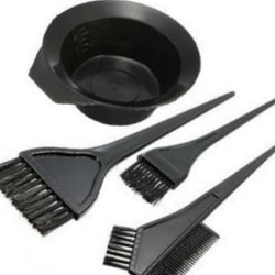 Hair Dye Coloring Brush Comb Bowl Frisör Styling Tools as the picture