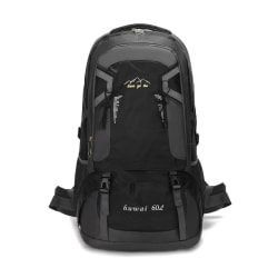 60L ryggsäckar Utomhuscamping Vattentät sport med stor kapacitet black