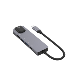 USB 2.0 Hub Adapter HDMI-kompatibel dockningsstation för flera portar