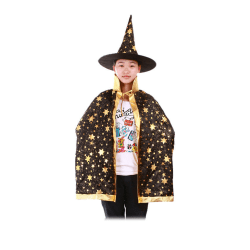 Barn Halloween kostym Wizard Witch Star mantel set as the picture