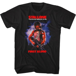 Första blodaffischen Rambo T-shirt XXL