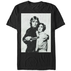 Luke Skywalker och prinsessan Leia Star Wars T-shirt S