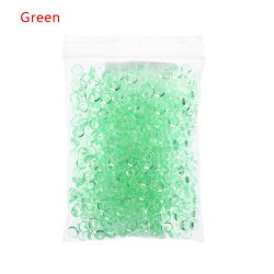 500stk Bead Fishbowl Clear GRØNN green