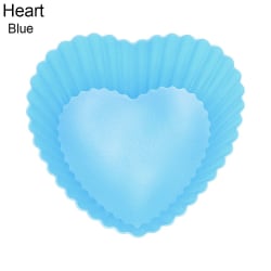 Silikon Cupcake Form Kakeformer BLUE HEART Blue Heart