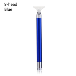 Point Drill Pen Diamant Maleverktøy Belysning BLÅ 9-HEAD blue 9-head