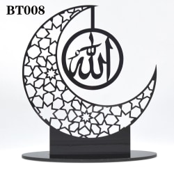 Eid Mubarak Dekor Ramadan Ornament SVART BT008 BT008 black BT008-BT008