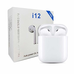 TWS i12 -kuulokkeet Bluetooth 5.0:lla - iOS- ja Android-laitteille Valkoinen valkoinen