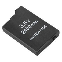 Batteri for Playstation PSP 1000 2400mAh Black one size